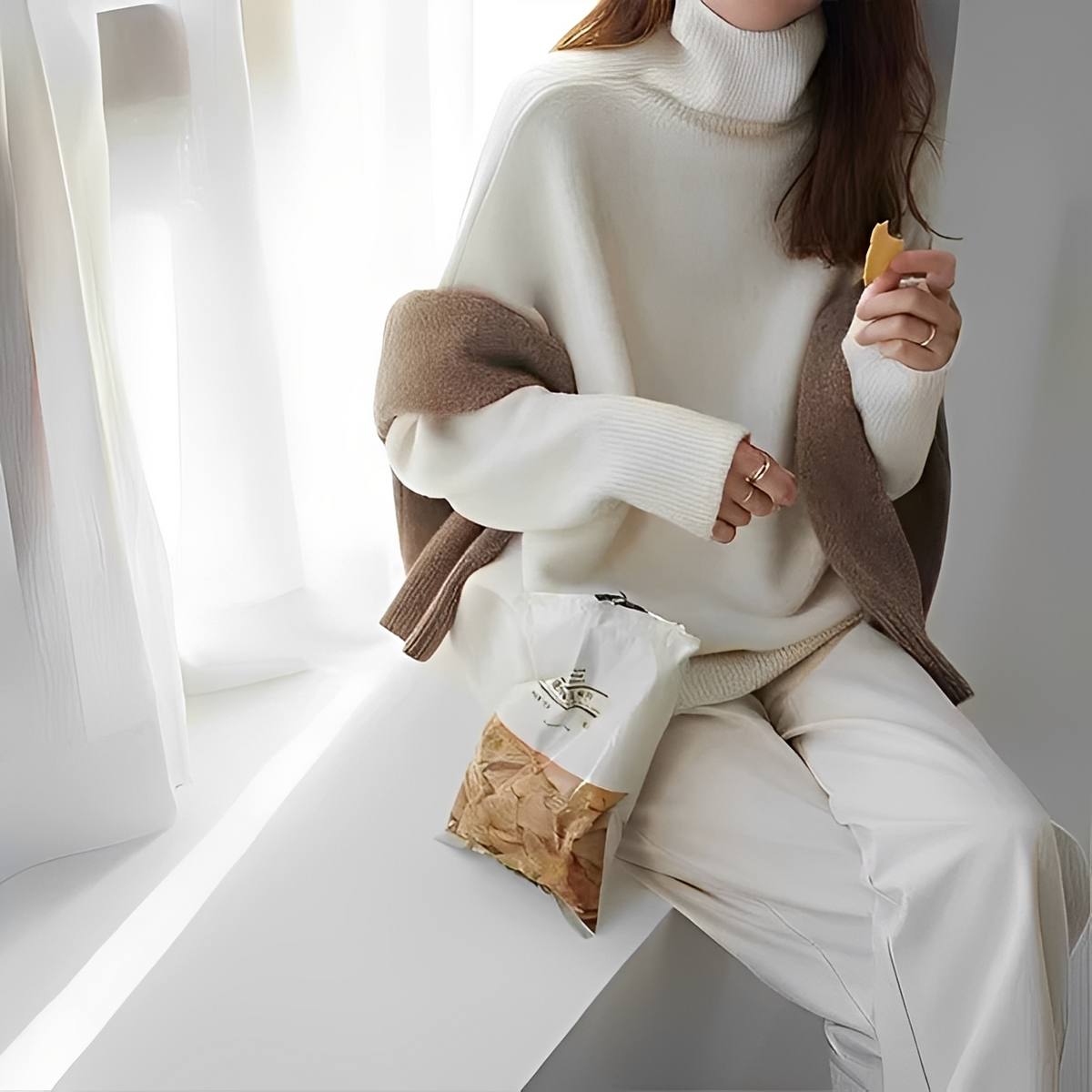 Clémentine - Gemütlicher Rollkragenpullover