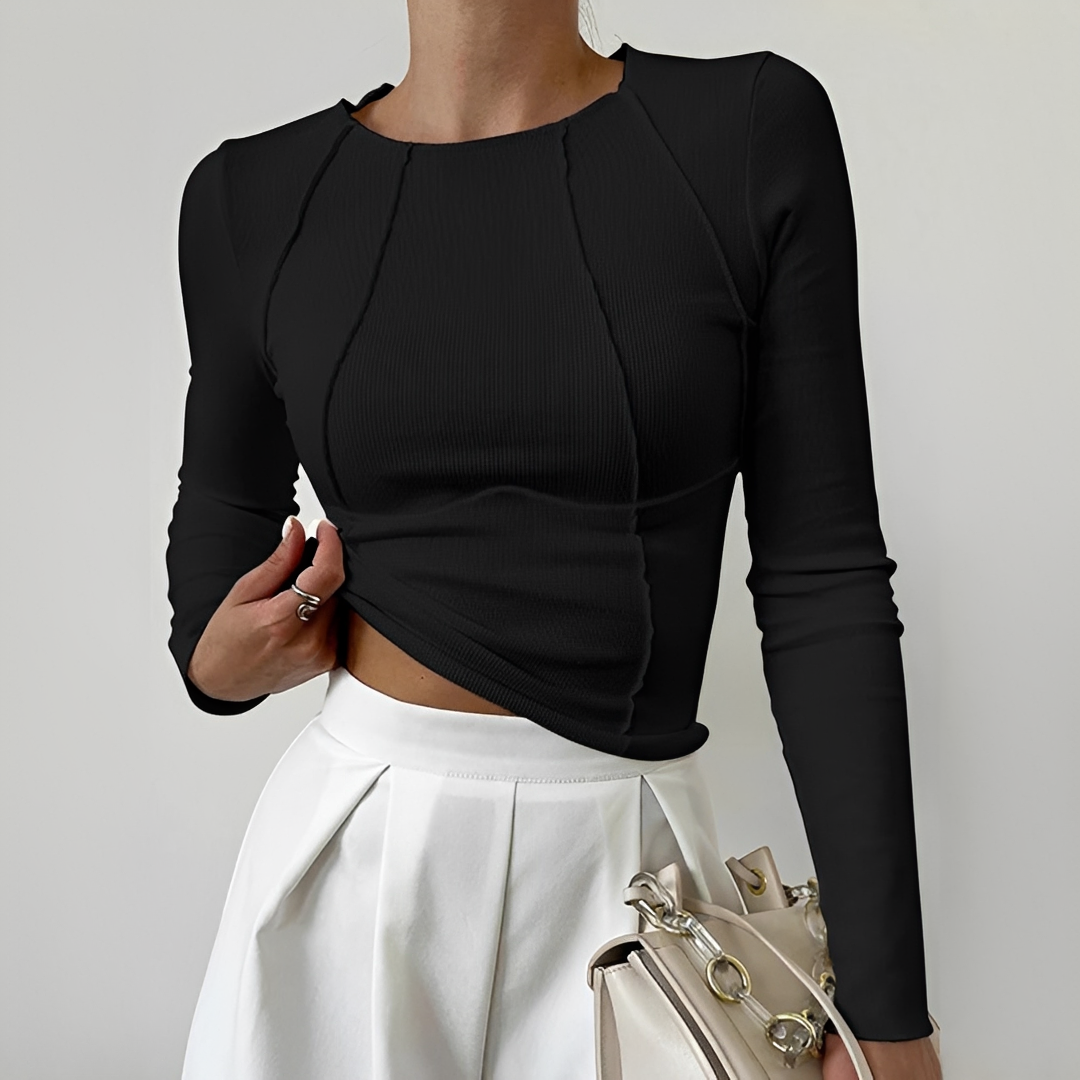 Leonie - Elegante Langarmbluse