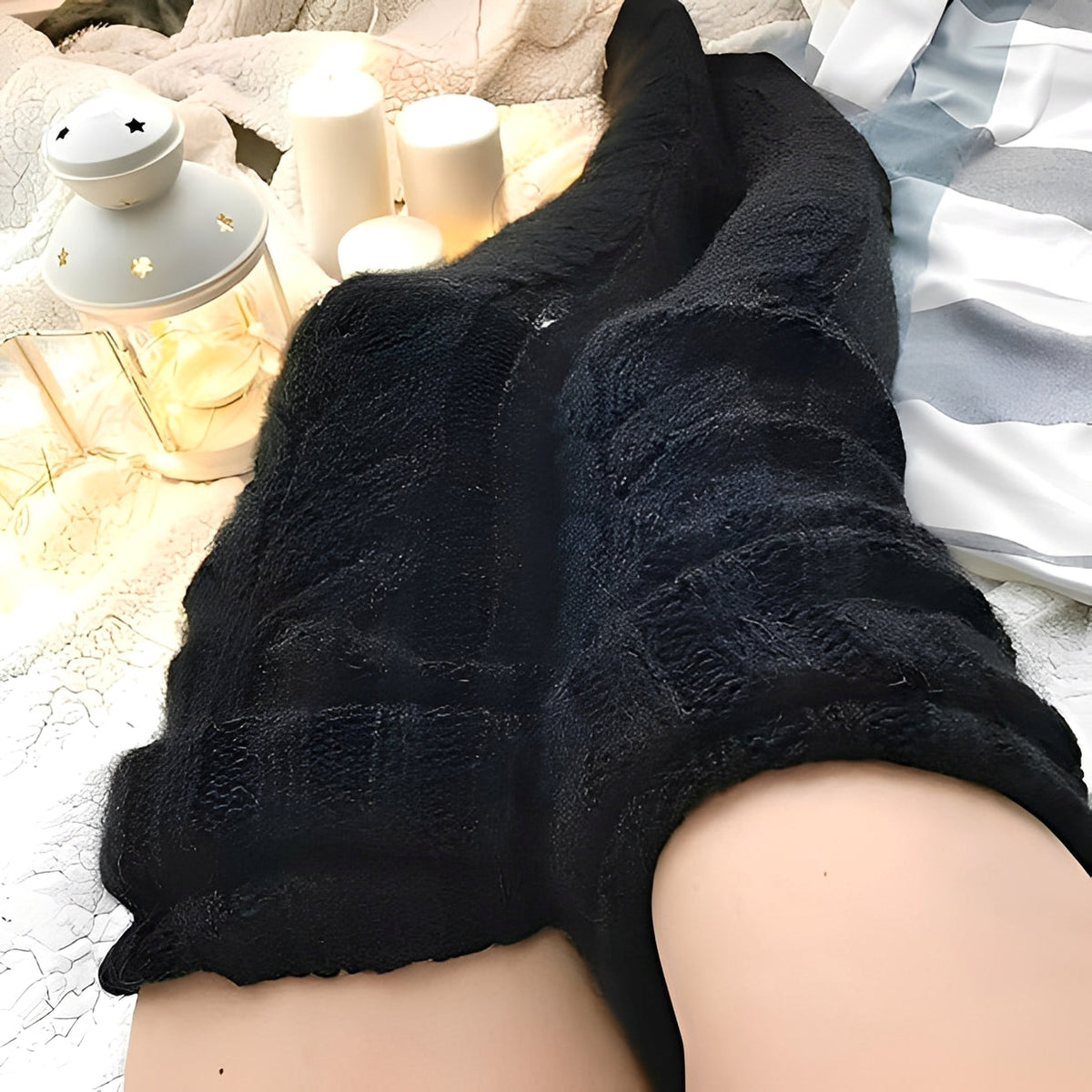 Hailee - Bequeme und warme Overknee-Socken