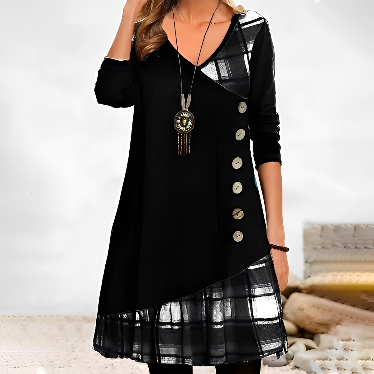 Shawnee - Modisches und gemütliches Langarm-Minikleid