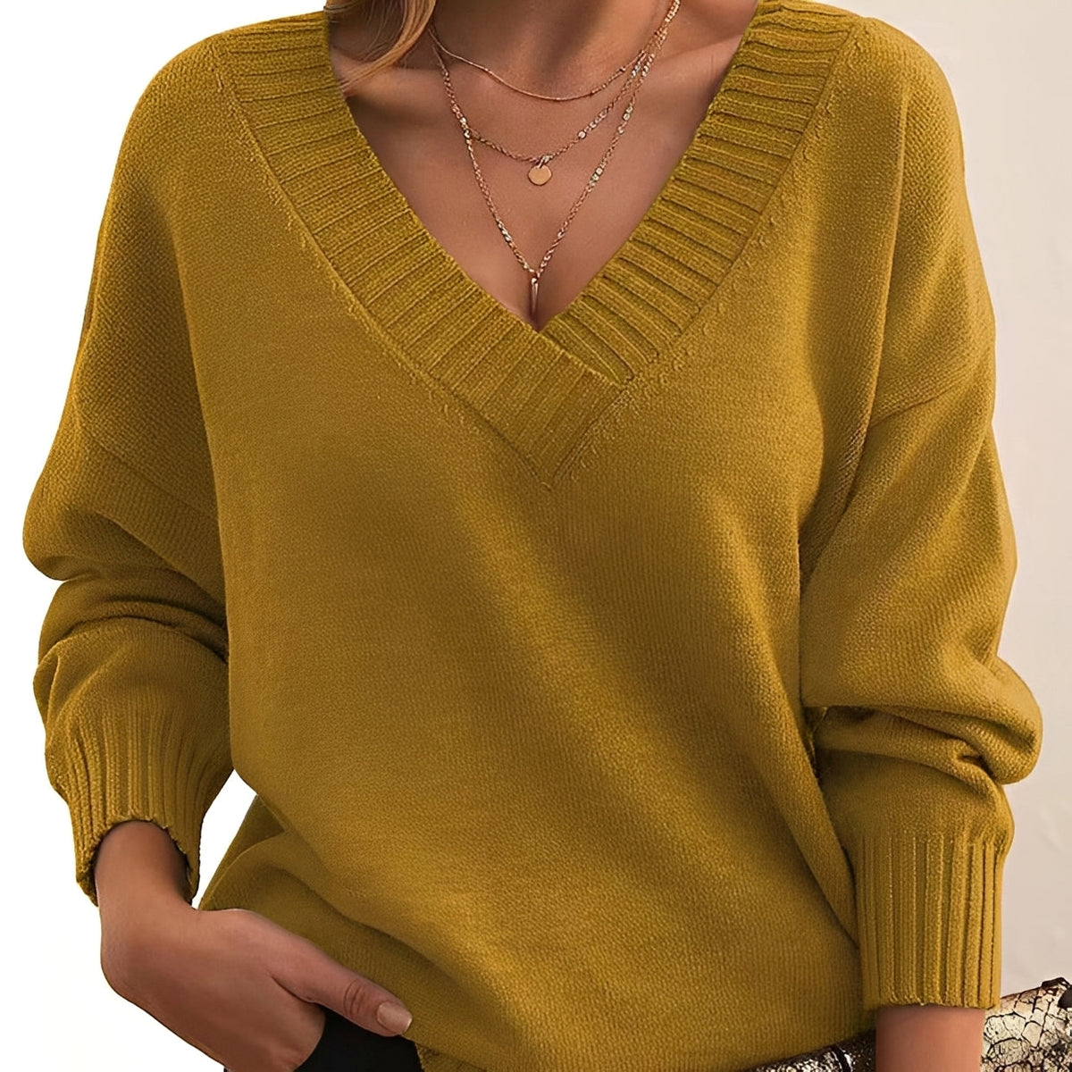 Mollie - Stilvoller und komfortabler Pullover mit V-Ausschnitt