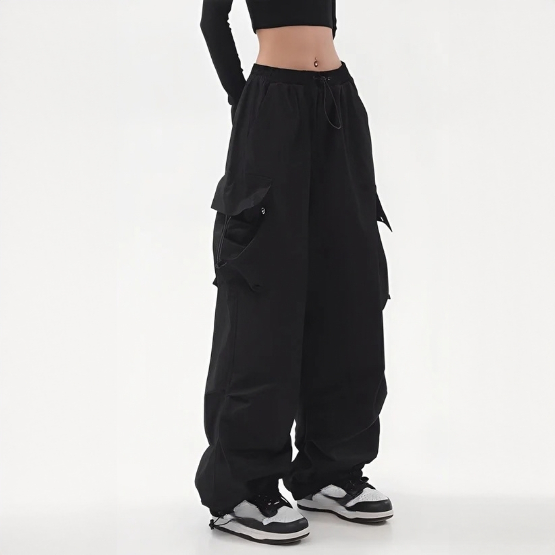 Aimée - Trendige Cargohose mit weitem Bein