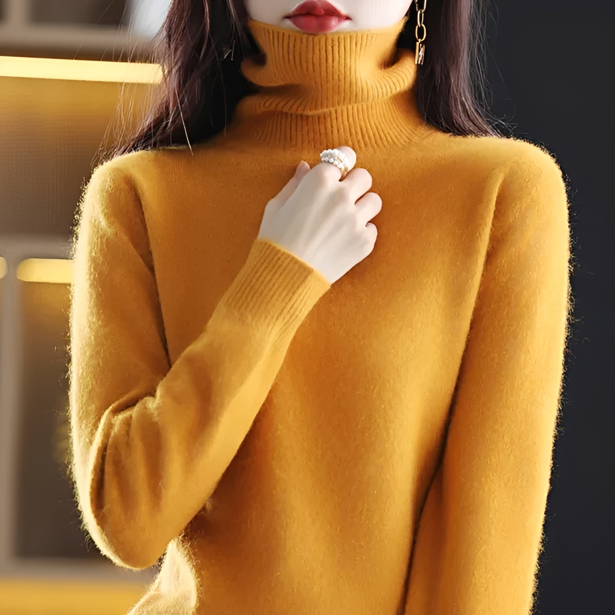 Letizia - Komfortabler Rollkragenpullover