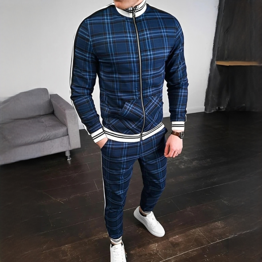 Neal - Elegantes Set mit karierter Hose