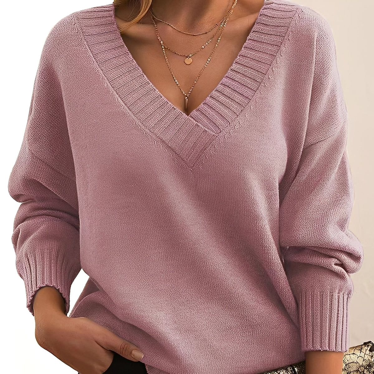 Mollie - Stilvoller und komfortabler Pullover mit V-Ausschnitt