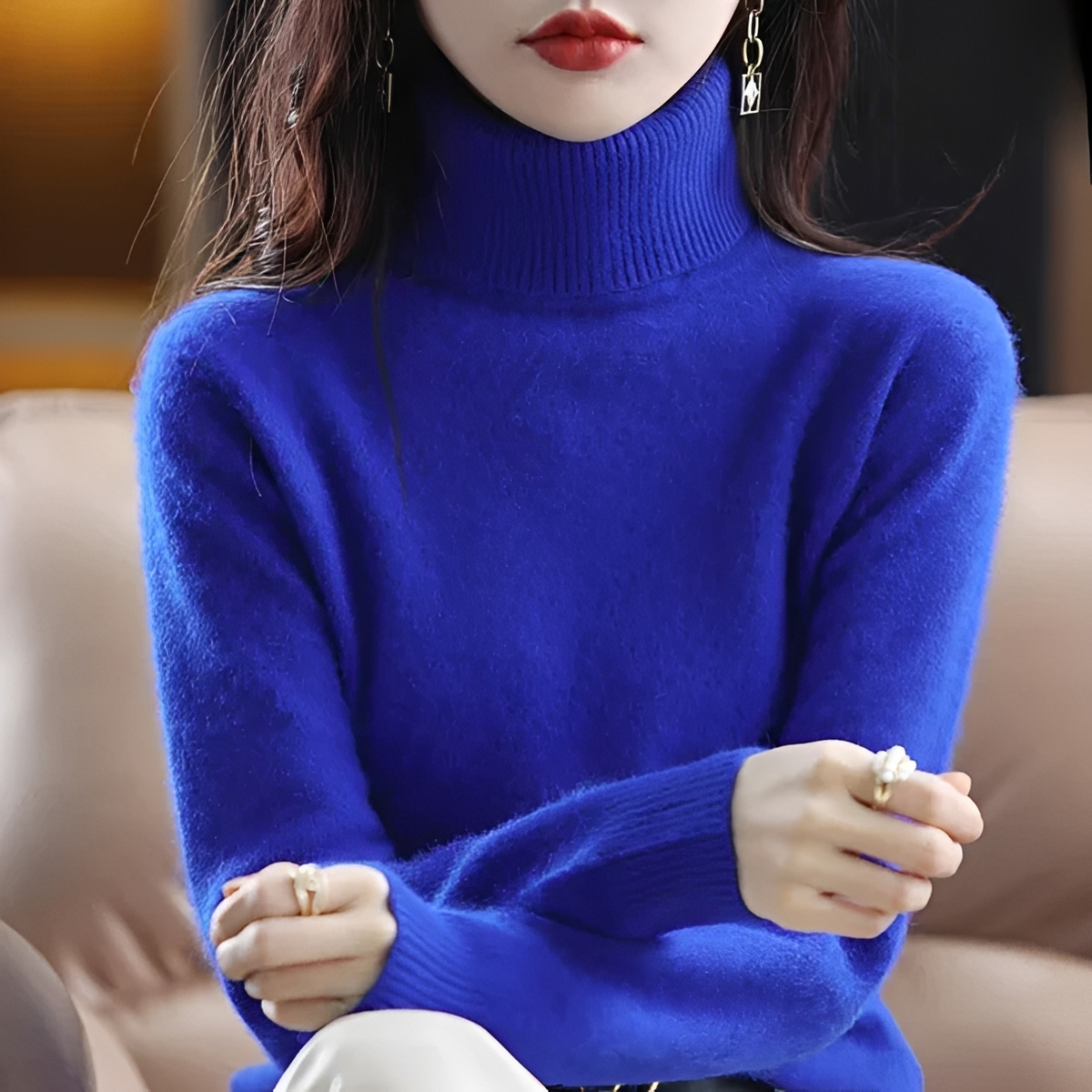 Letizia - Komfortabler Rollkragenpullover