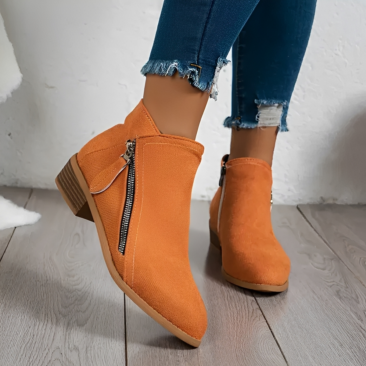 Klara - Elegante und trendige Stiefel mit Reißverschluss