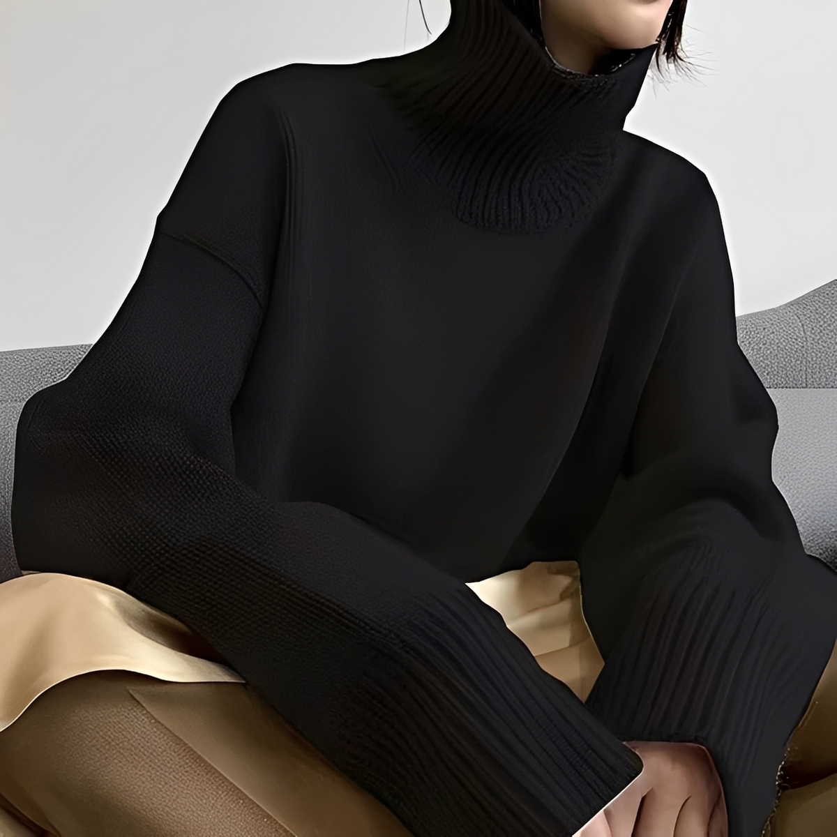Clémentine - Gemütlicher Rollkragenpullover