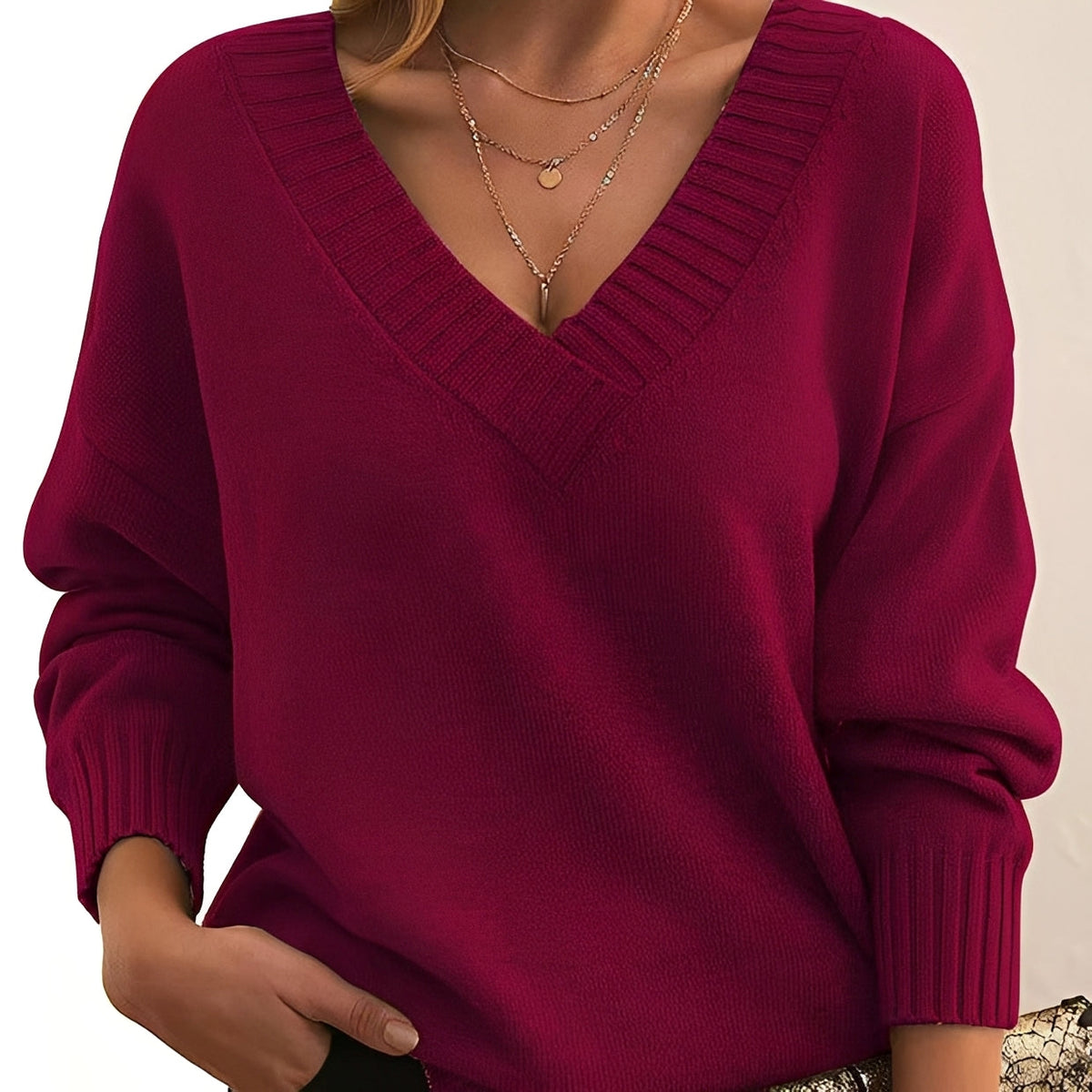 Mollie - Stilvoller und komfortabler Pullover mit V-Ausschnitt