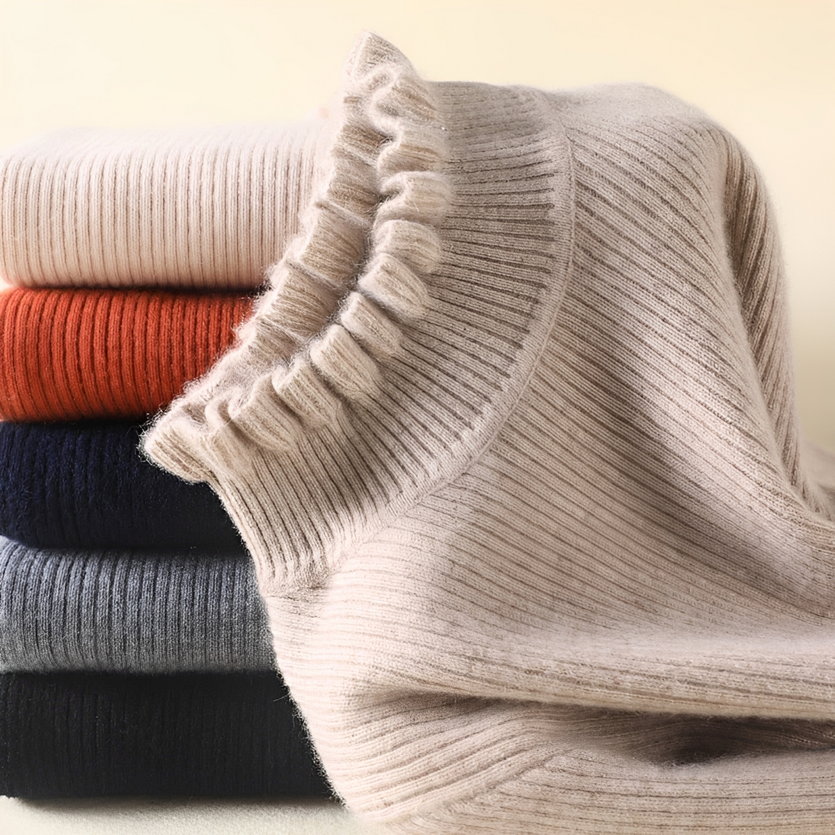 Alva - Eleganter und gemütlicher Rollkragenpullover