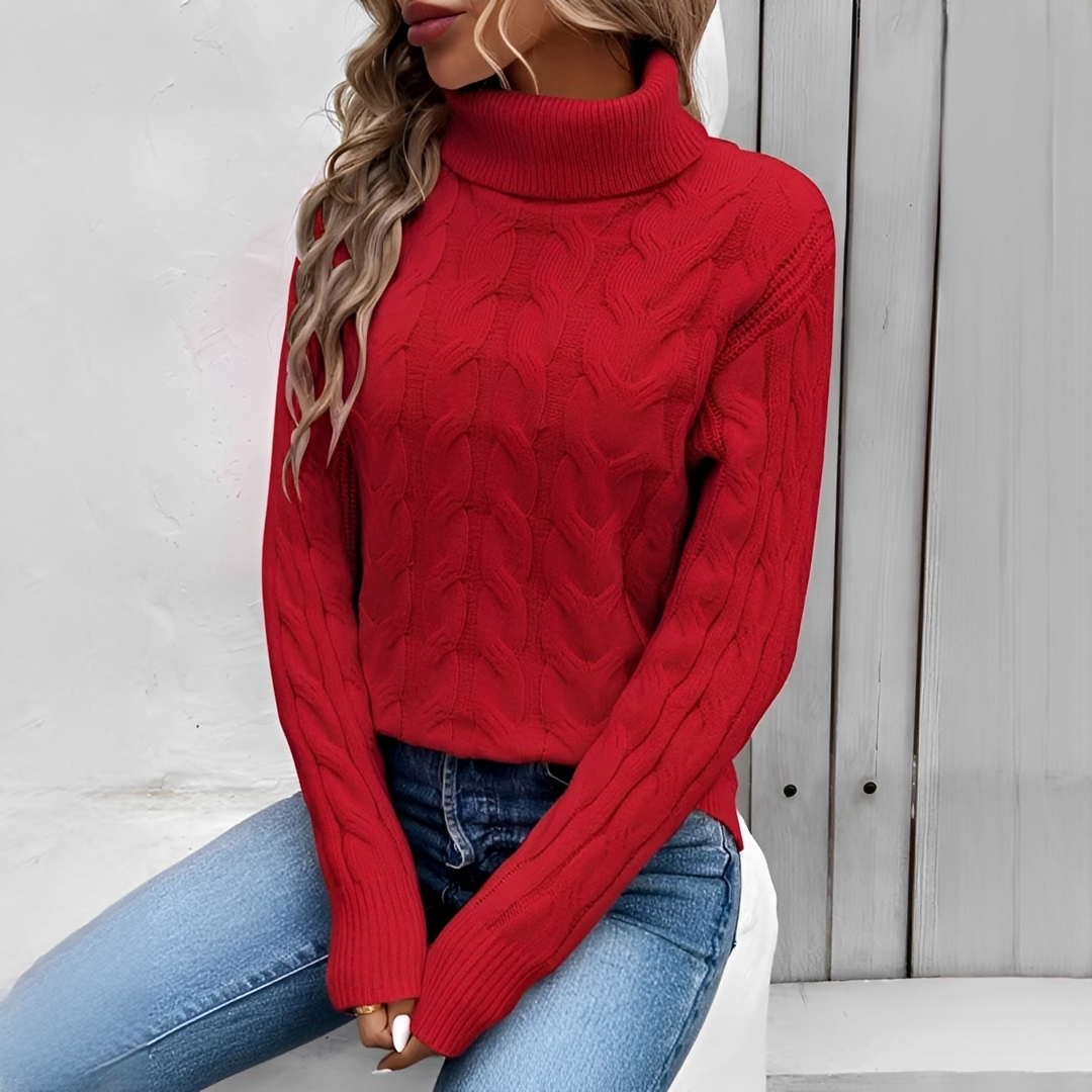Amélie - Gemütlicher und schicker Rollkragenpullover