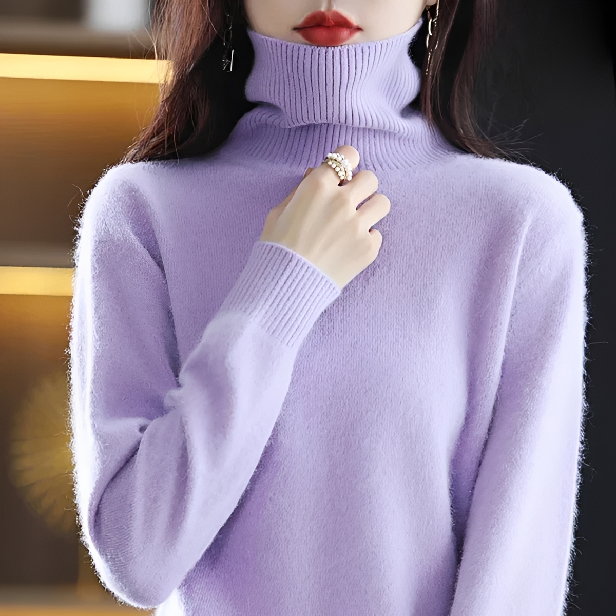 Letizia - Komfortabler Rollkragenpullover