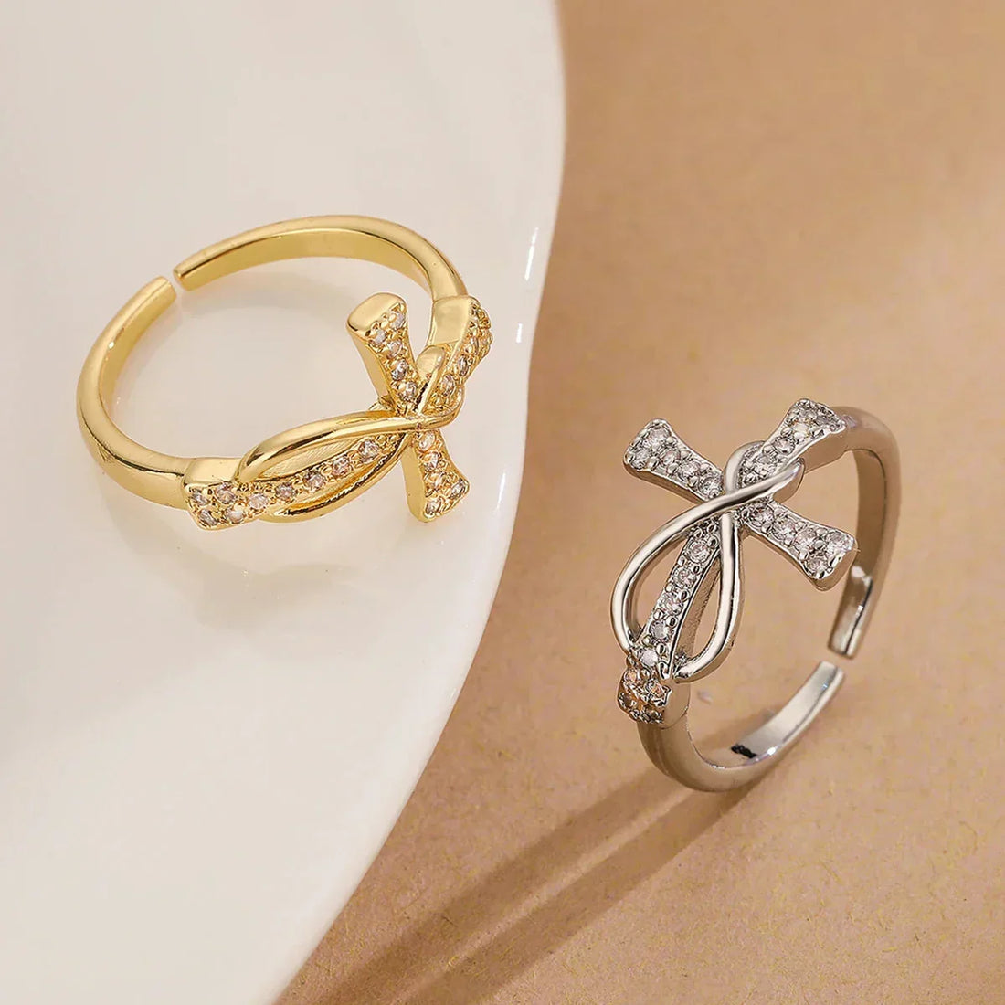 Eliane – Christlicher Kreuzring für Frauen