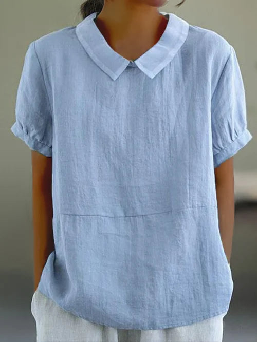 Amalie – Lässige Bluse mit klassischem Kragen