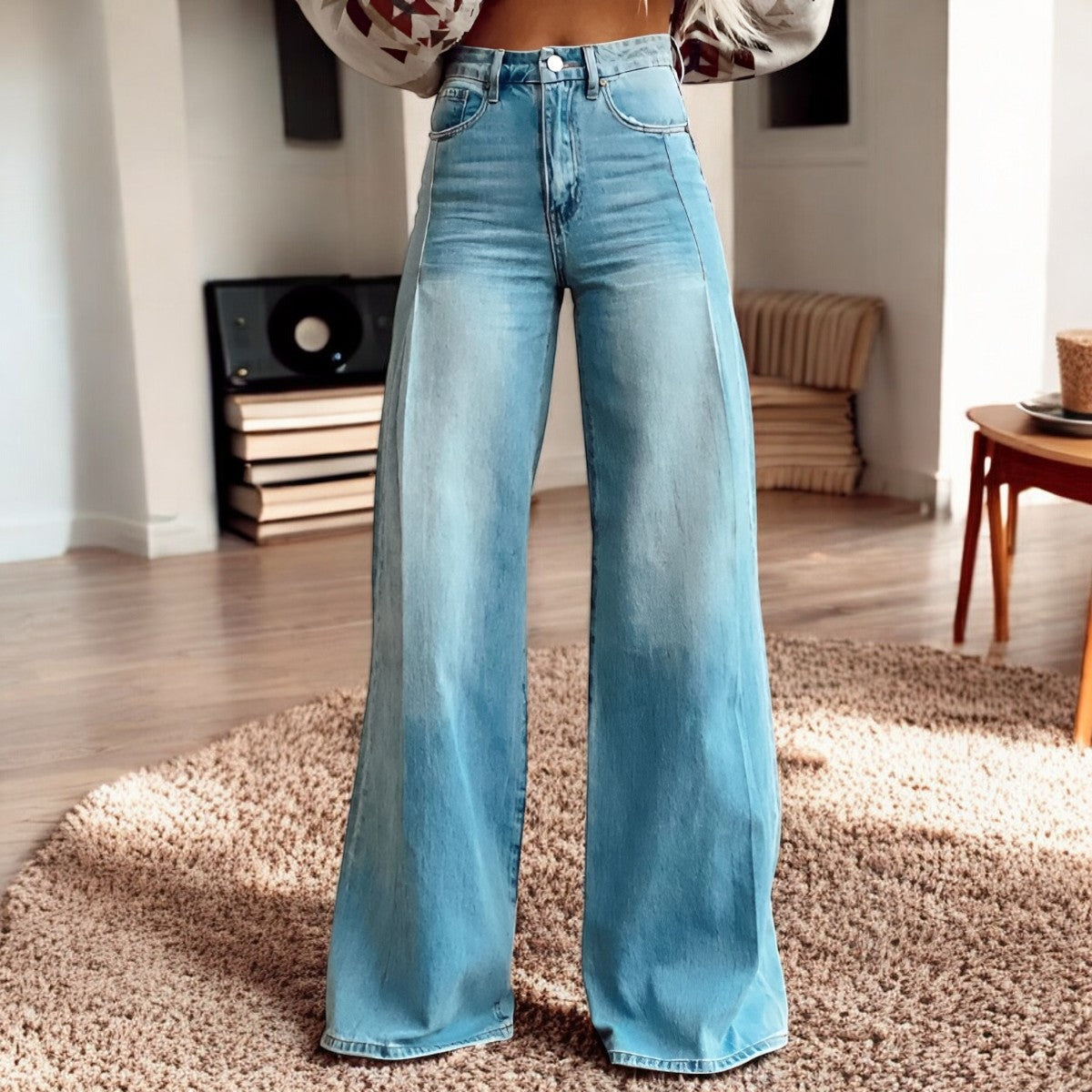Hannah – Weite Hose mit Blumendruck