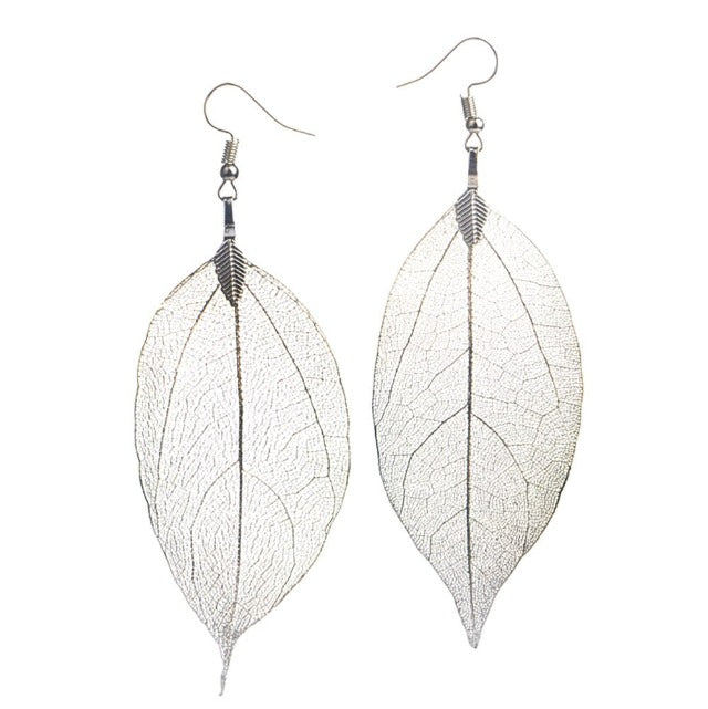 Larah – Blatt-Ohrringe im Boho-Stil