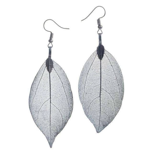 Larah – Blatt-Ohrringe im Boho-Stil