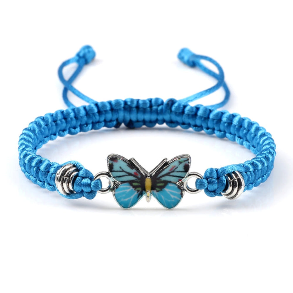 Elvina – Schmetterlingsarmband in Blau