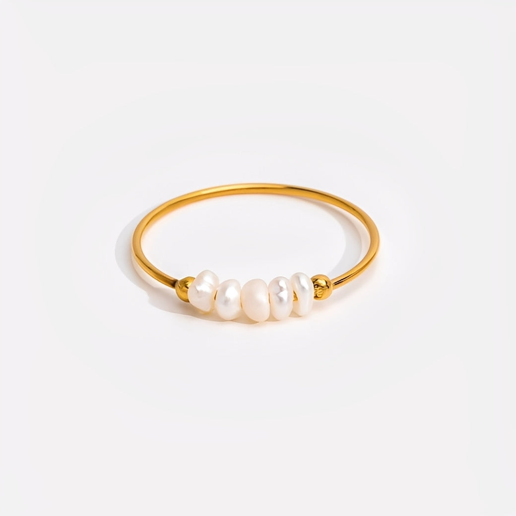 Maelia – Traditioneller Ring mit Süßwasserperlen