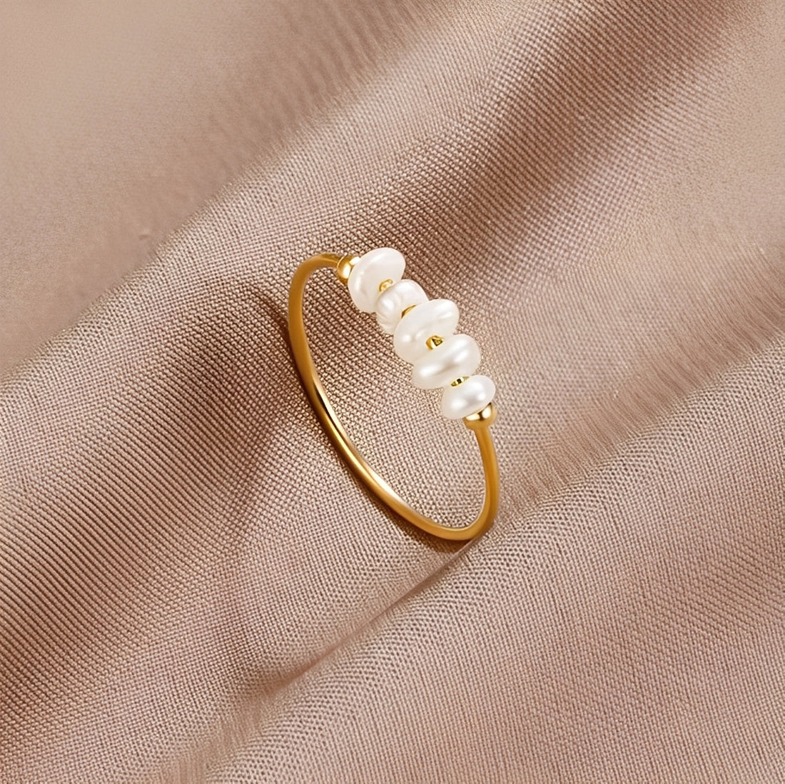 Maelia – Traditioneller Ring mit Süßwasserperlen