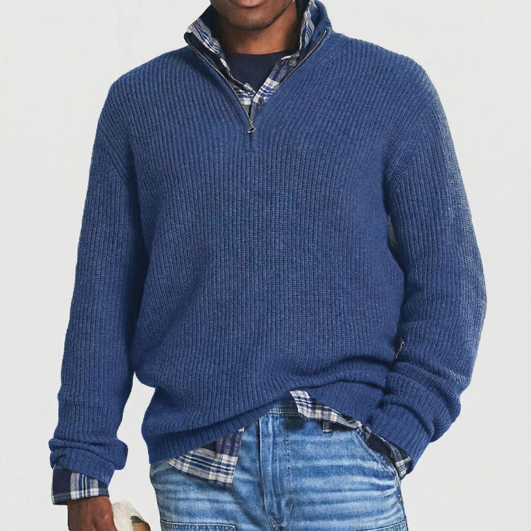 Constantine - Eleganter Herrenpullover mit Zipper