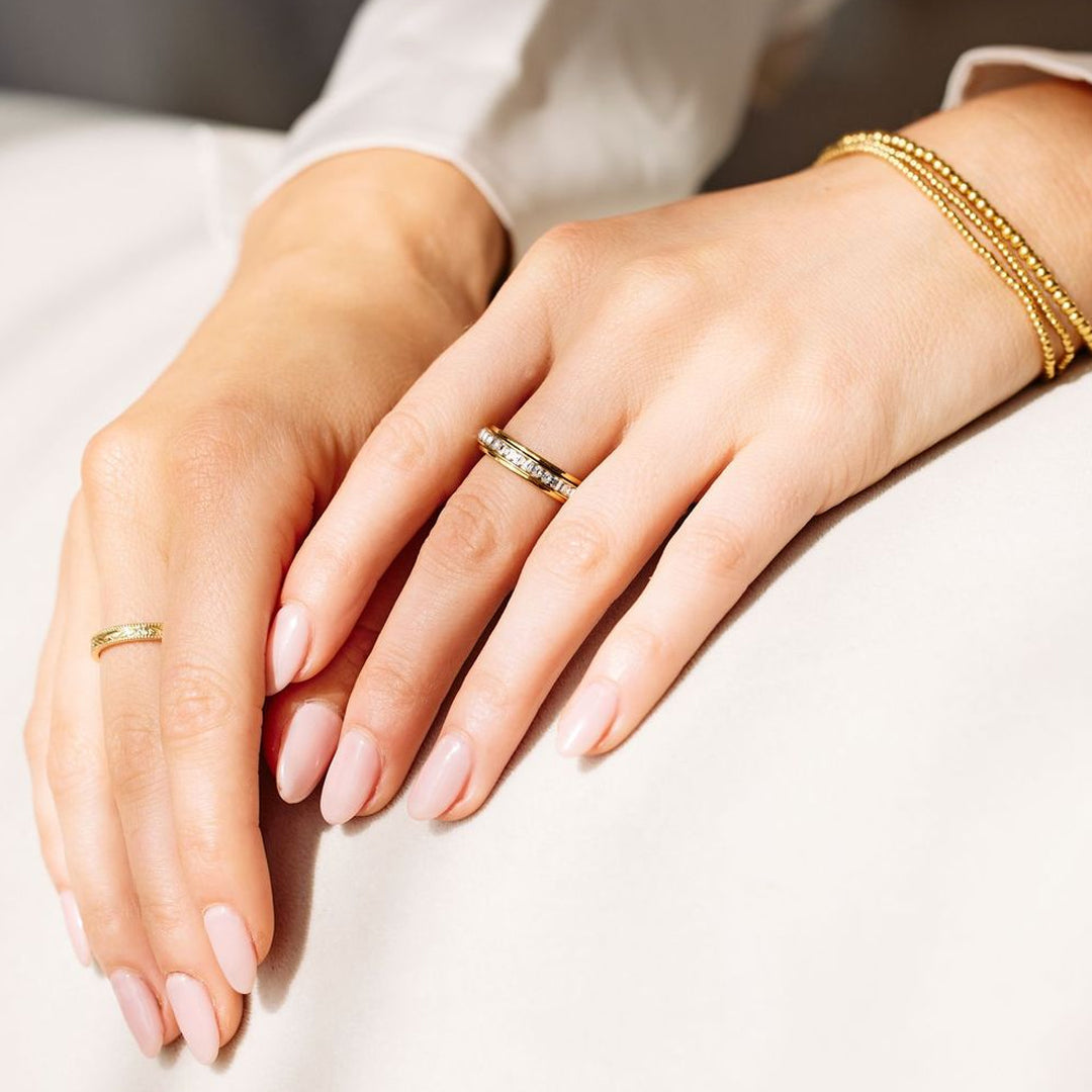 Alessia – Fidget-Ring mit funkelndem Akzent