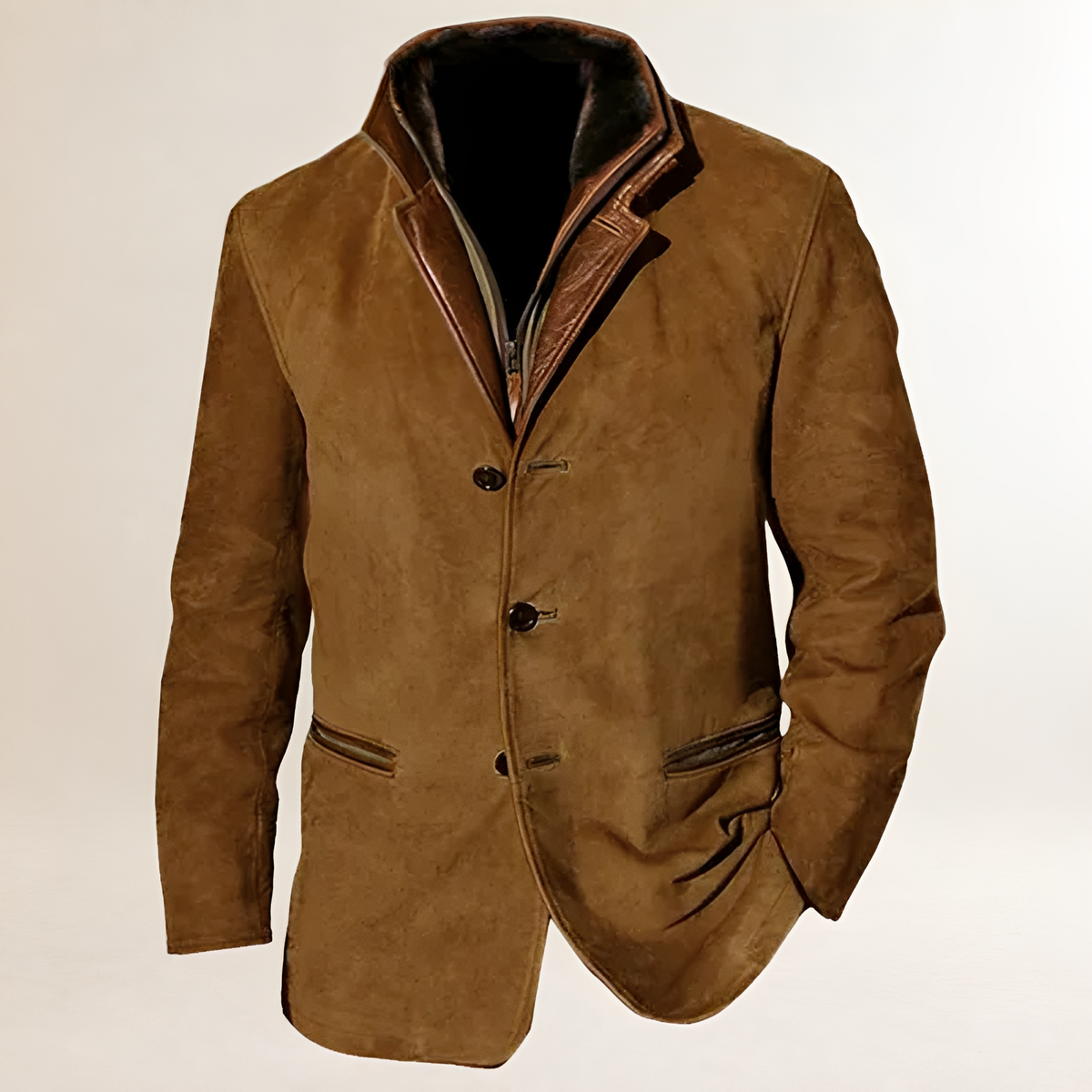Damen Blazer mit Doppelknopfverschluss, klassischer Kragen, regulärer Schnitt