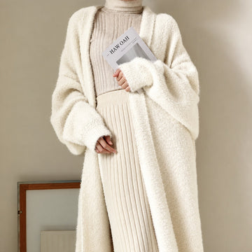 Damen Longcardigan mit Oversized-Passform - Offener Schnitt, Lässiges Layering
