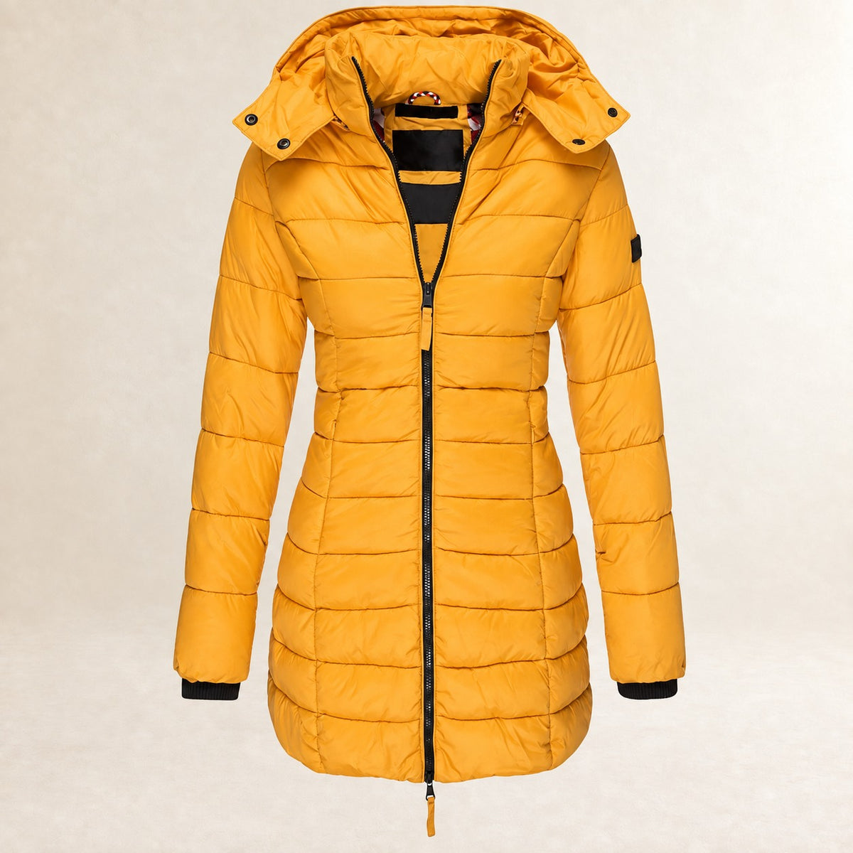Damentaugliche Steppjacke mit Kapuze - Leicht, Reißverschluss, Quilt-Design