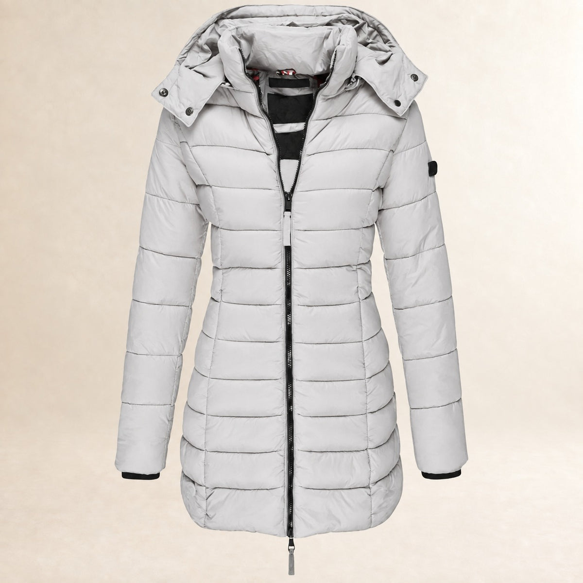 Damentaugliche Steppjacke mit Kapuze - Leicht, Reißverschluss, Quilt-Design