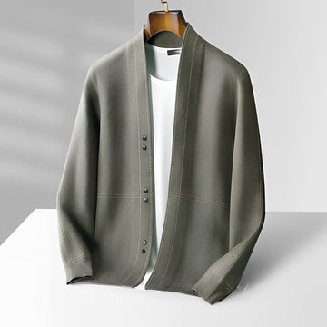 Herren Cardigan mit Knopfleiste und Shawl-Kragen - Regulärer Schnitt