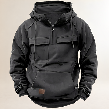 Herren Hoodie - Reißverschluss, Fronttaschen, reguläre Passform