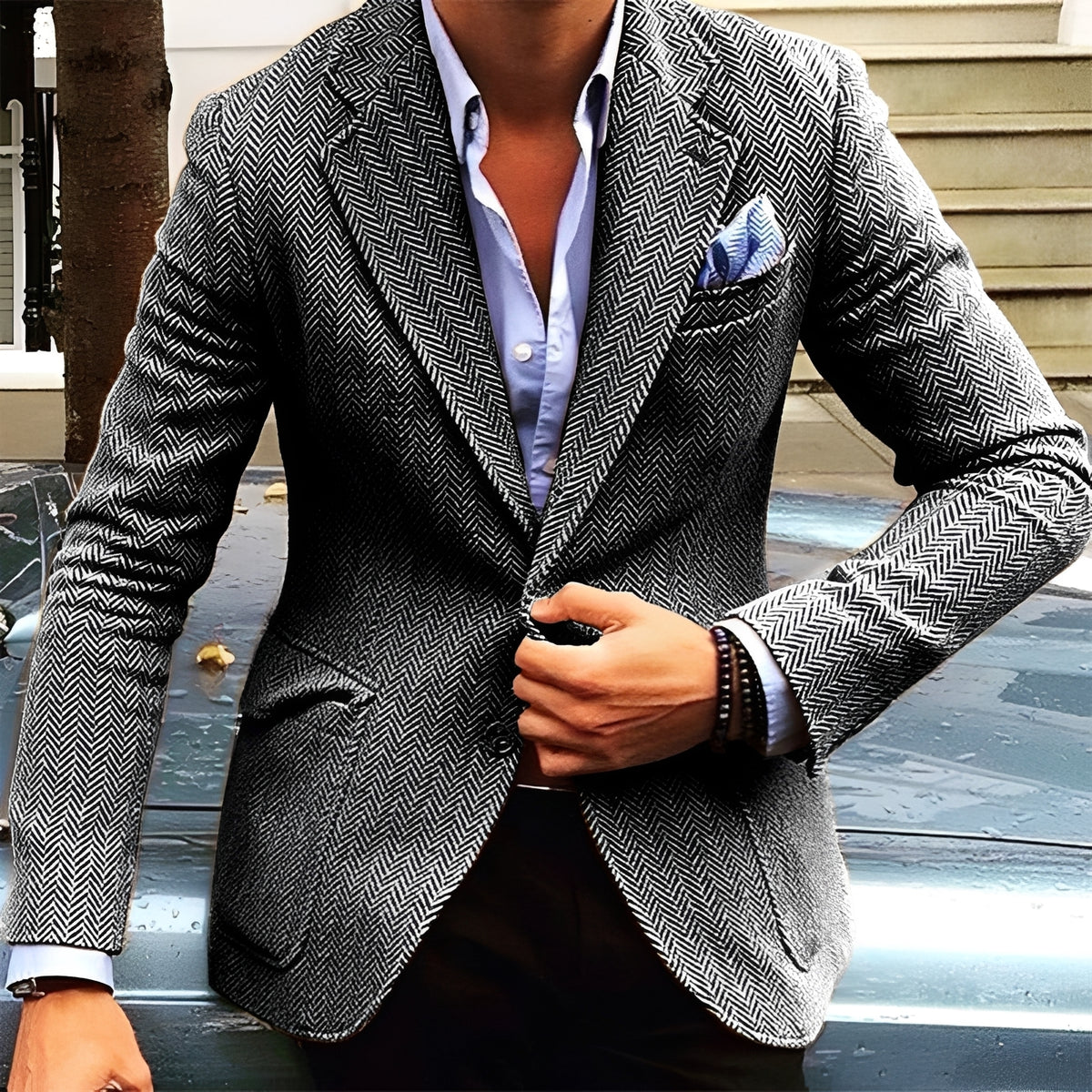 Herren Sakko - Einreihig, Reverskragen, Slim Fit, Klassischer Schnitt