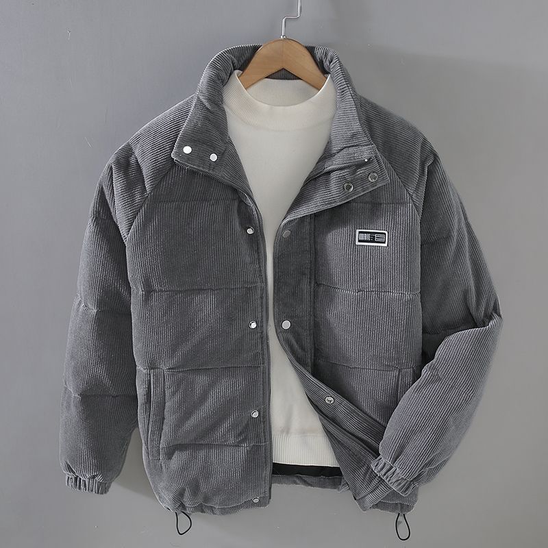 Herren Steppjacke mit Oversized Schnitt - Knopfverschluss, Casual Style