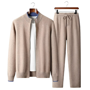 Herren Trainingsanzug mit Zip-Cardigan und Hose - Modern fit, casual Stil
