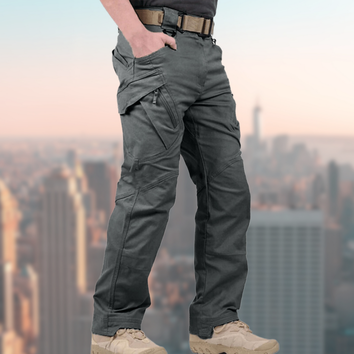 Taktikhose für Herren - Wasserdicht, Cargo-Style, Straight Leg, Mehrere Taschen