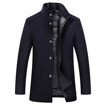 Kylian - Warme Herren-Winterjacke mit Stehkragen und Knöpfen