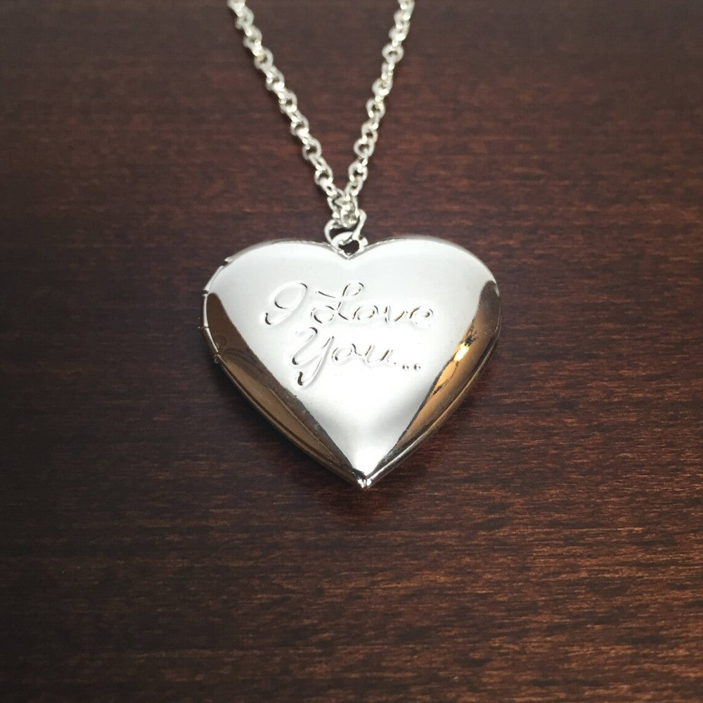 Herz Medaillon Kette - Vintage Medaillon