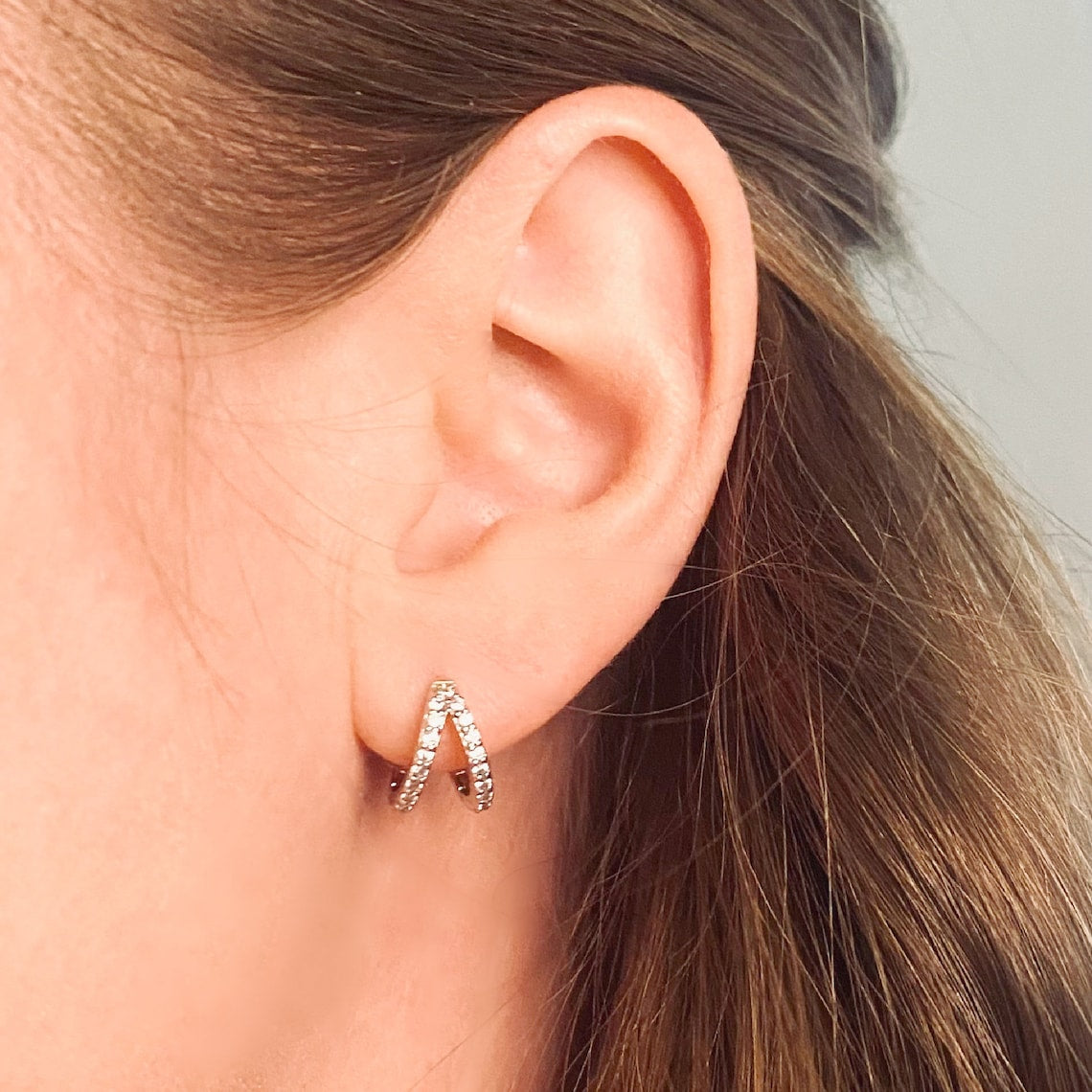 Duo-Ring mit doppeltem Glanzdesign