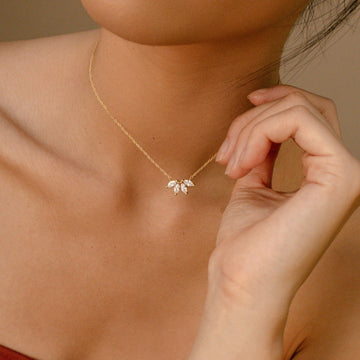 Halskette mit Marquise-Design
