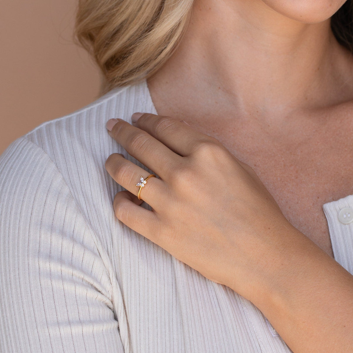 Schmetterling – Stilvoller Ring mit Glanzdetails