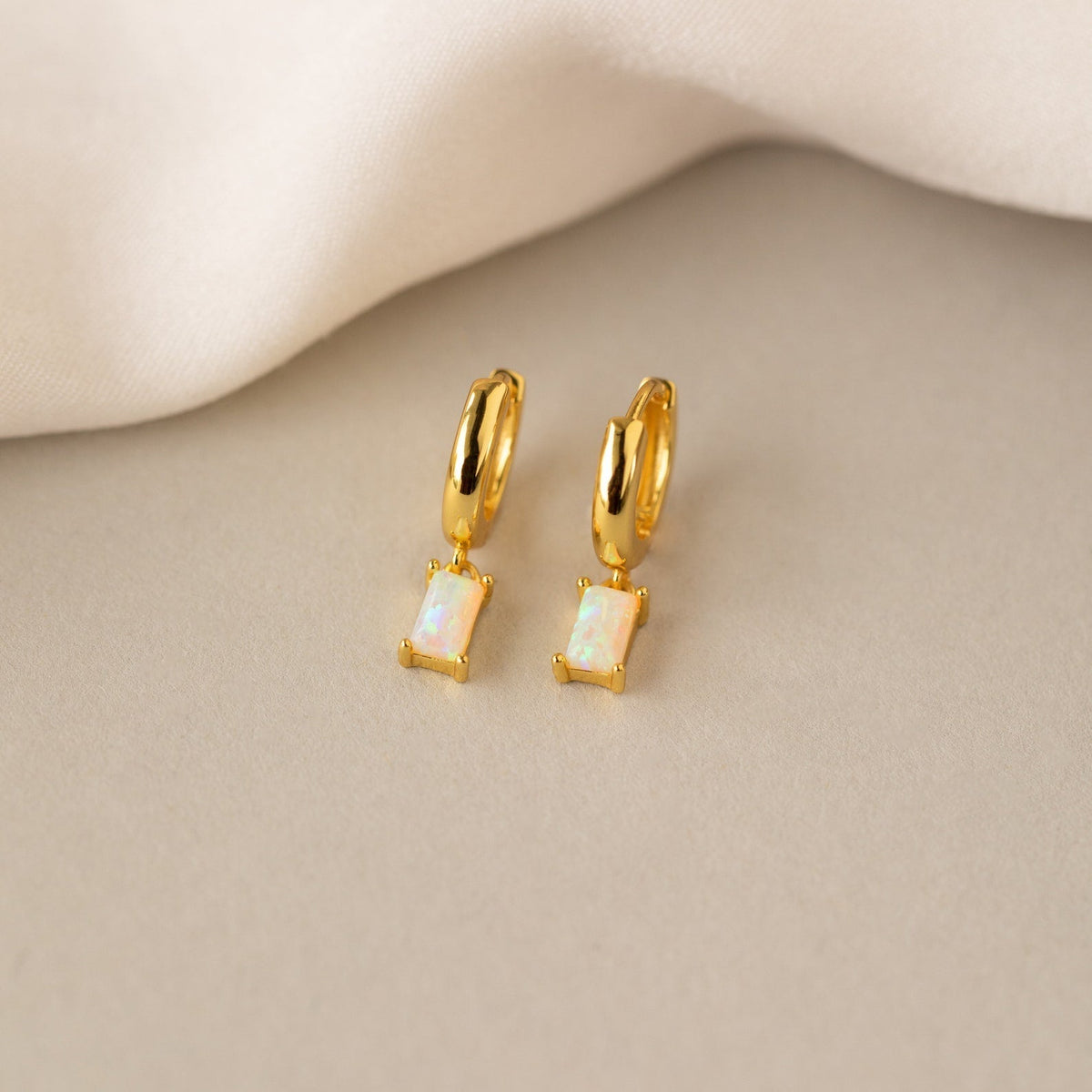 Baguette-Huggies - Elegante Ohrringe