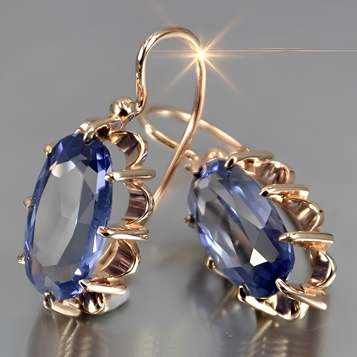 Jayela – Vintage-Ohrringe mit blauen Akzenten