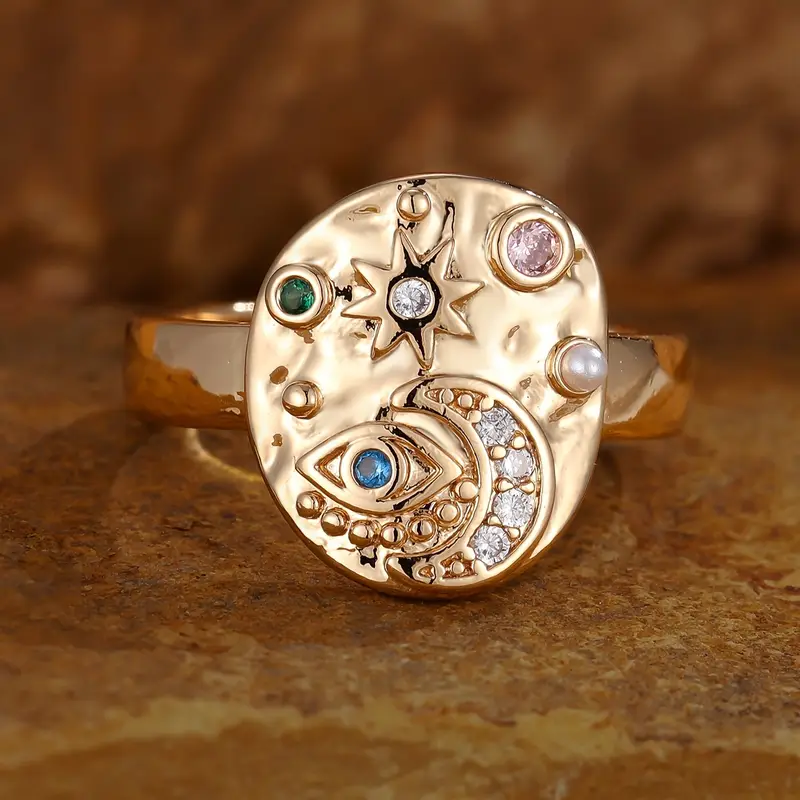 Solenya – Ring mit Sonnen-Mond-Motiv