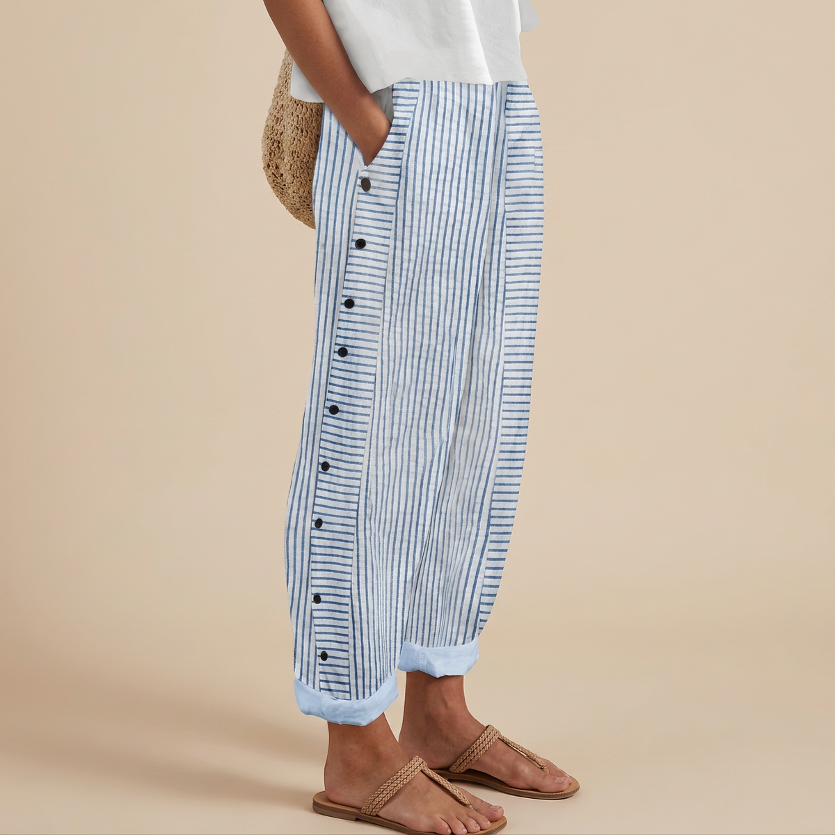Rachael - Lässig geschnittene Hose mit Taschen an den Seiten