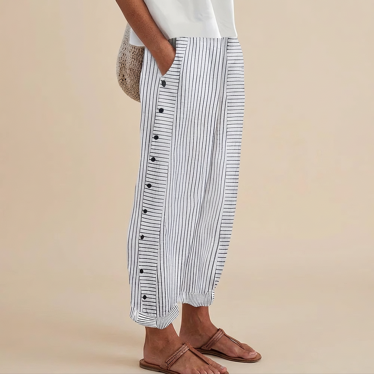 Rachael - Lässig geschnittene Hose mit Taschen an den Seiten