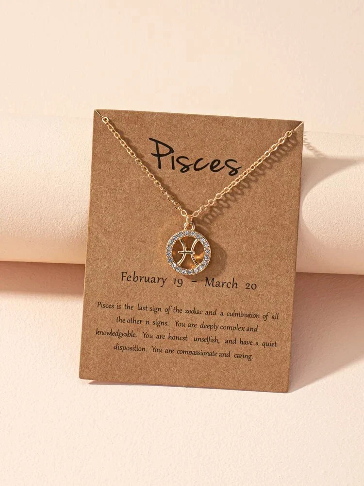 Sternzeichen-Halskette - Zodiac-Halskette für Astrologie-Fans