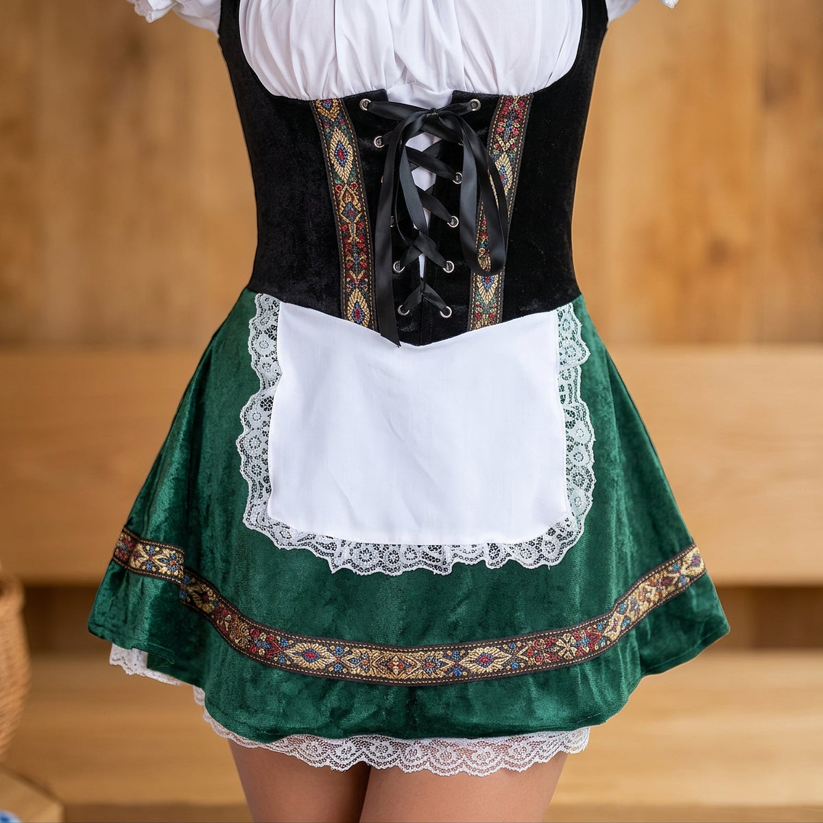 Donna - Trendiges kurzes Oktoberfest-Kleid (Futter nicht enthalten)