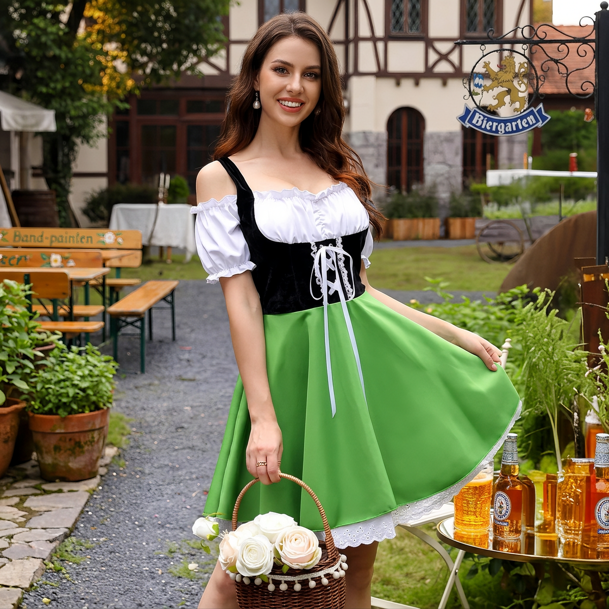 Miriam - Stilvolles, traditionelles Oktoberfest-Kleid (Futter nicht enthalten)