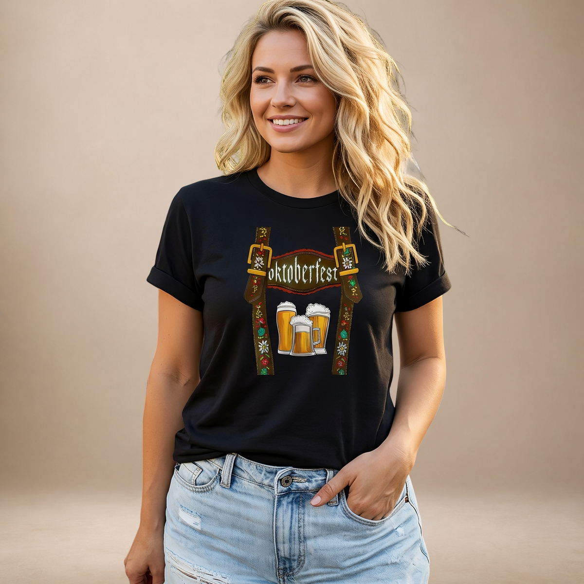 Olivia - Bequemes Oktoberfest-T-Shirt mit Motiv